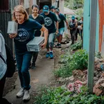 group walking