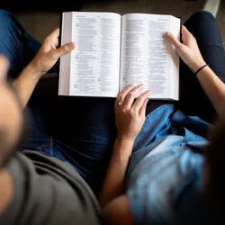 Couple reading bible