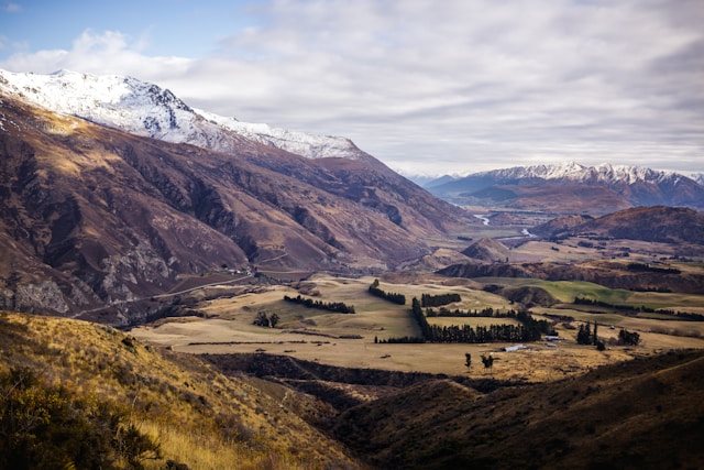 valley before a mountain