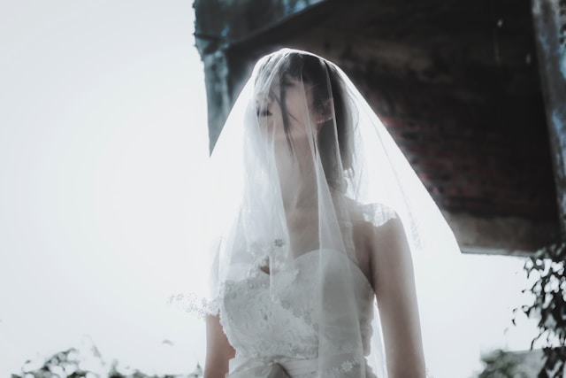 veiled bride